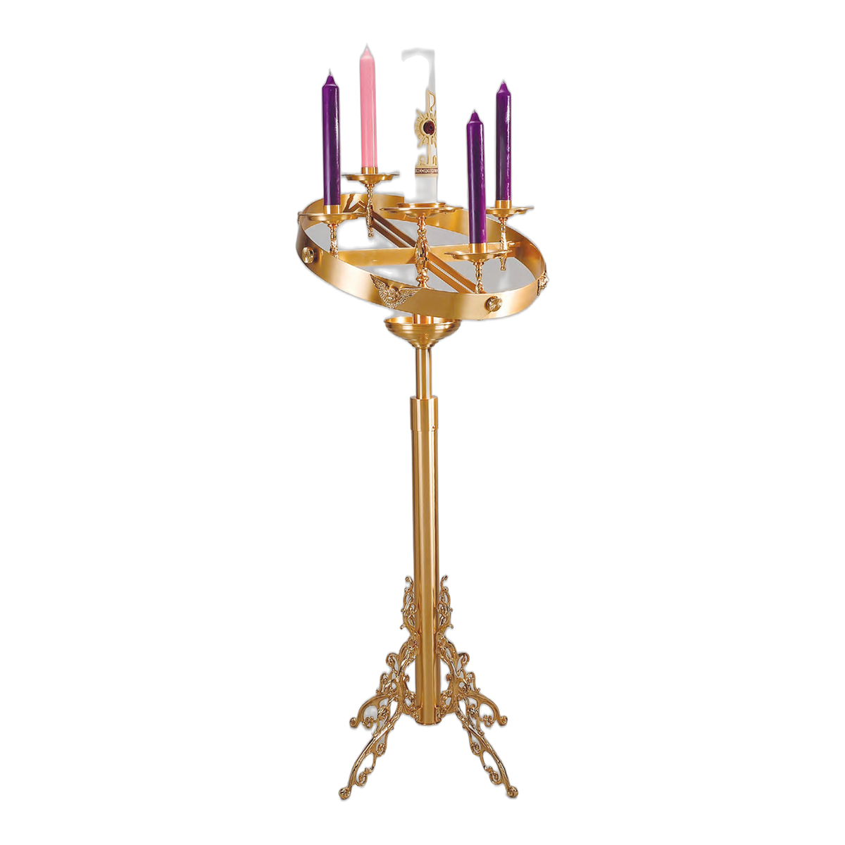 Advent Wreath Floor Stand | Regal 51AWS15 | shown with wreath, sold separately