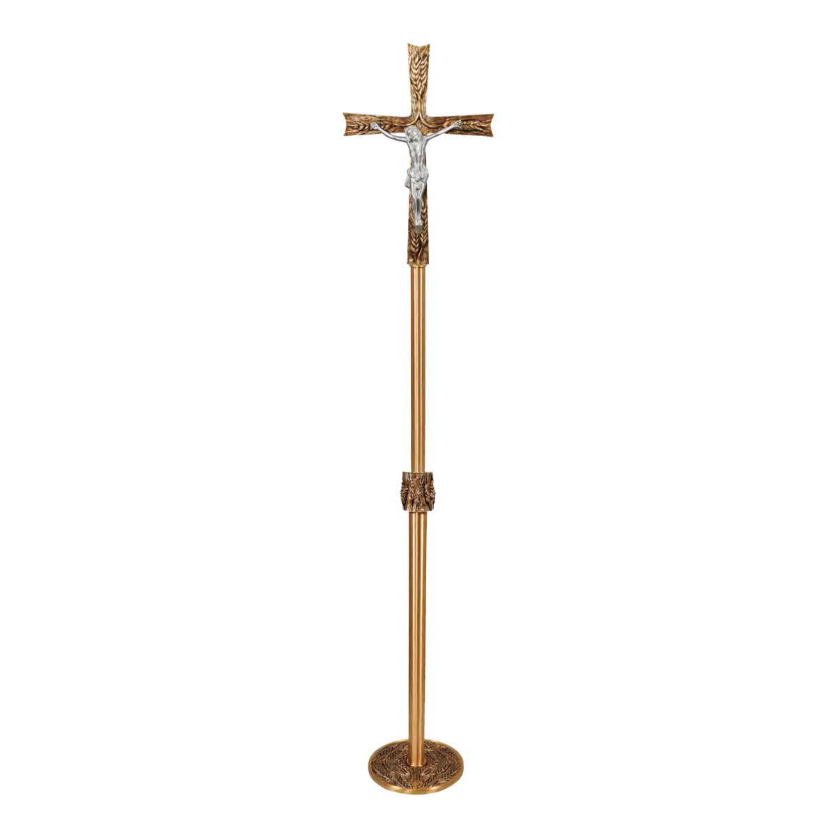 Regal Bronze Processional Crucifix | 5757 Series | 57PC57; original 2027 catalog photograph. Illustrated configuration and finish shown.