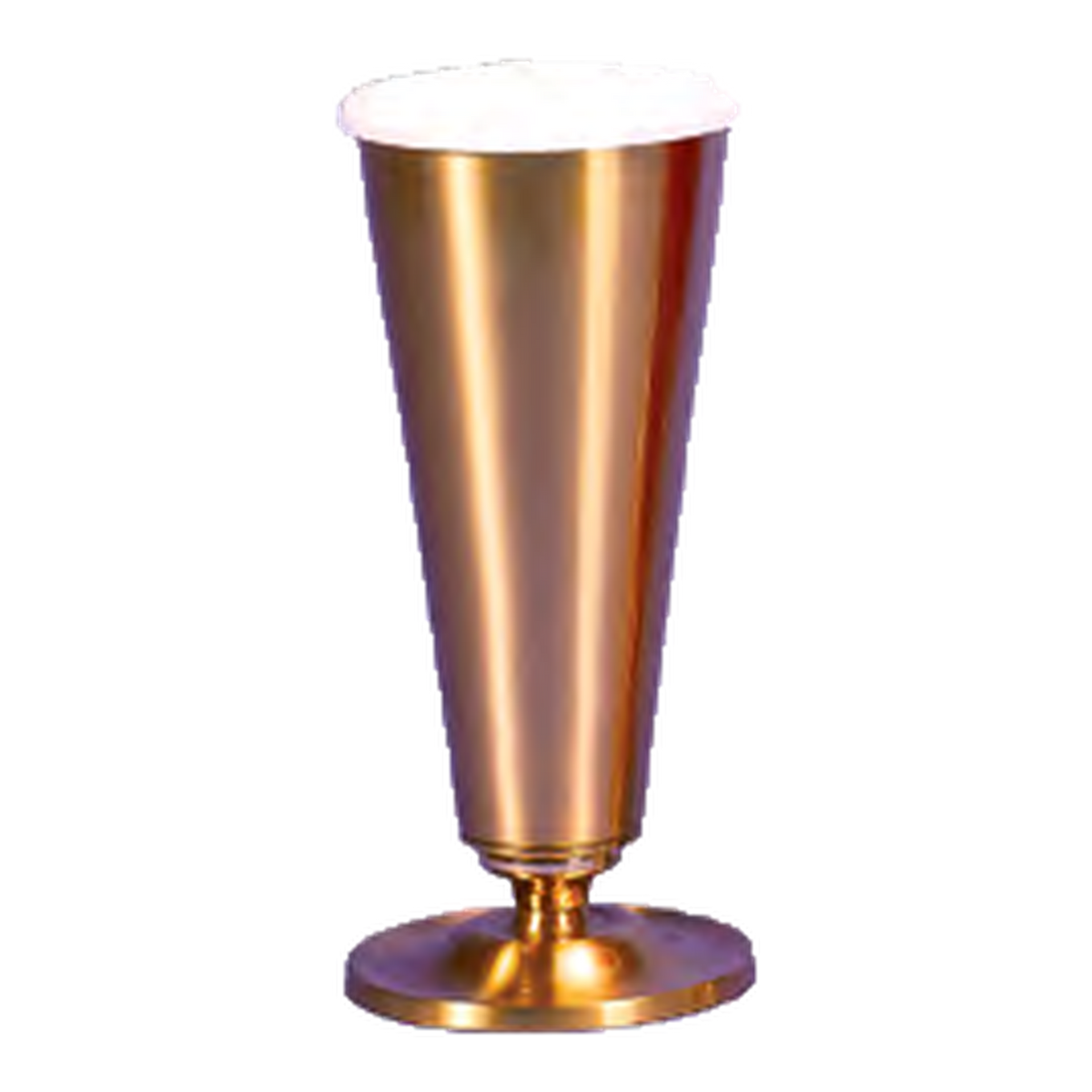 Regal Bronze 70AFV20 altar flower vase, 7020 series; size A with 10-inch receptacle pictured, size B not pictured.