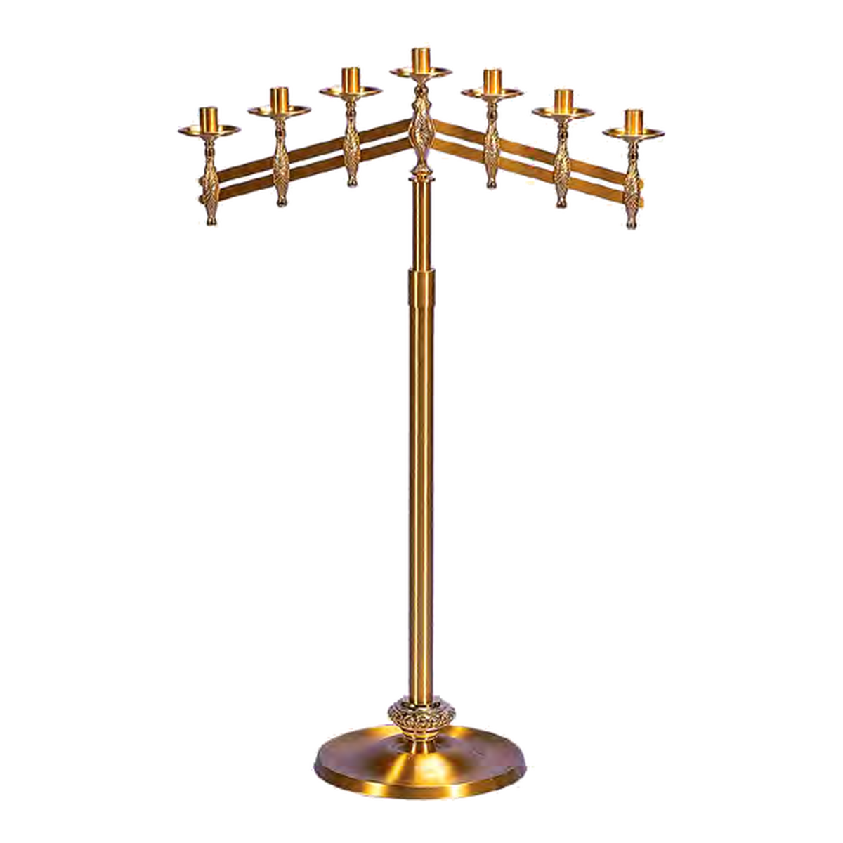 Regal Bronze 70FCL20-A | 7020 Series | Adjustable floor candelabra, 7-light model pictured. Original 2027 catalog photo.