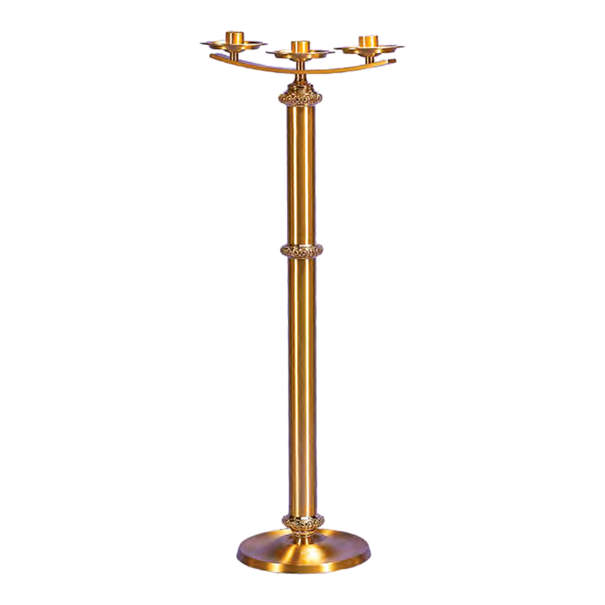 Regal Bronze 70FCL20 7020 series; Floor candelabra, 3-lite pictured; original 2027 vendor catalog photo