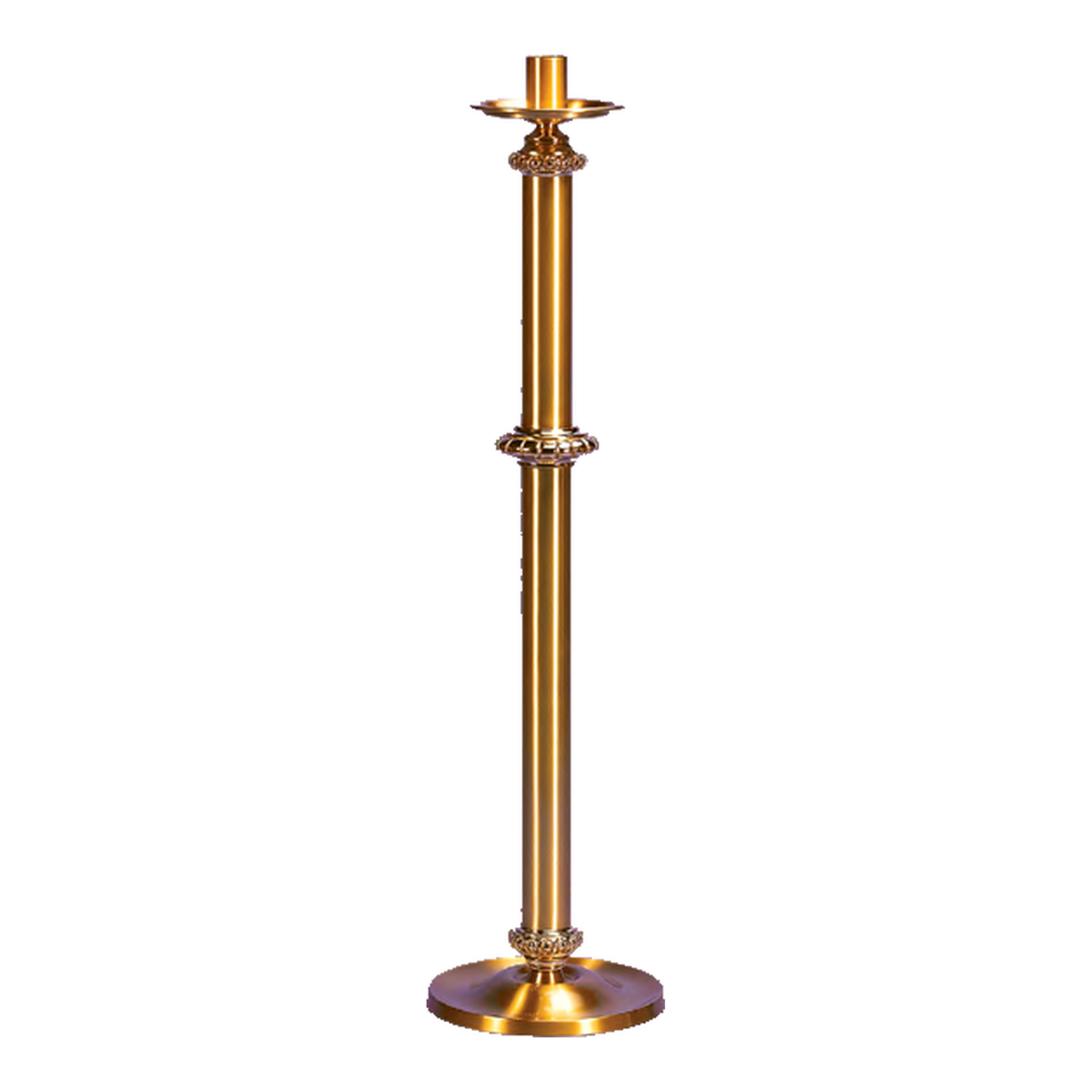 Regal Bronze 70PCS20 7020 series; Paschal candle stand, one configuration pictured; original 2027 vendor catalog photo