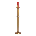 Regal Bronze 70SSL20 7020 series; Floor sanctuary lamp with ruby globe pictured; original 2027 vendor catalog photo
