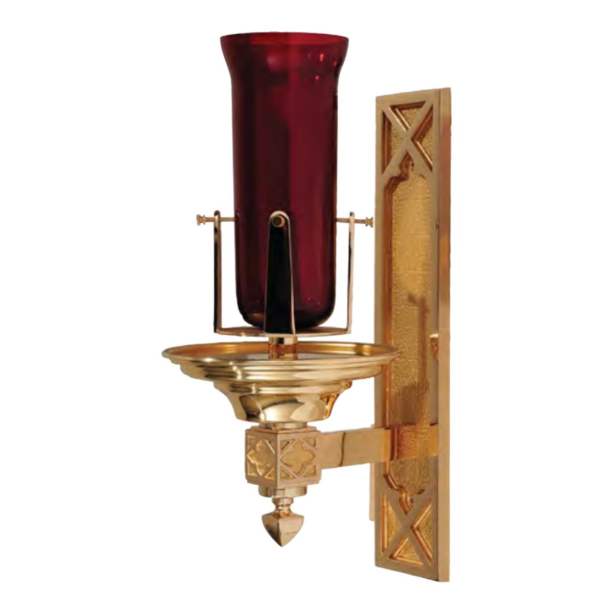 Regal Bronze Wall Sanctuary Lamp | 7245 Series | 72BSL45; original 2027 catalog photograph. Illustrated configuration and finish shown.