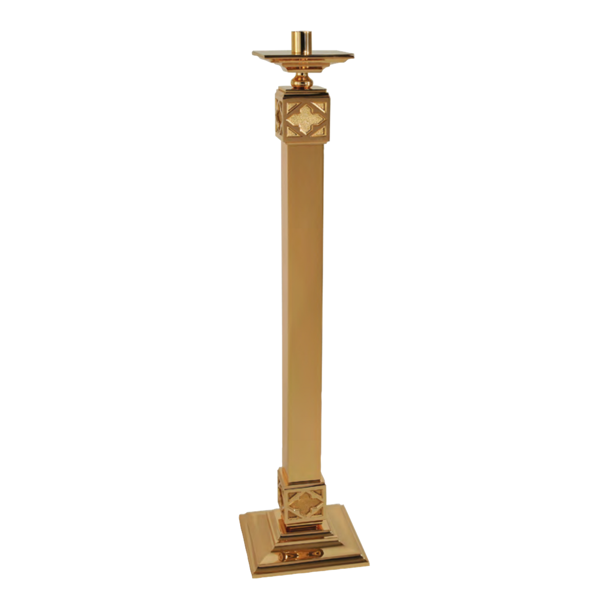 Regal Bronze Floor Candlestick | 7245 Series | 72FC45-F-A; original 2027 catalog photograph. Illustrated configuration and finish shown.