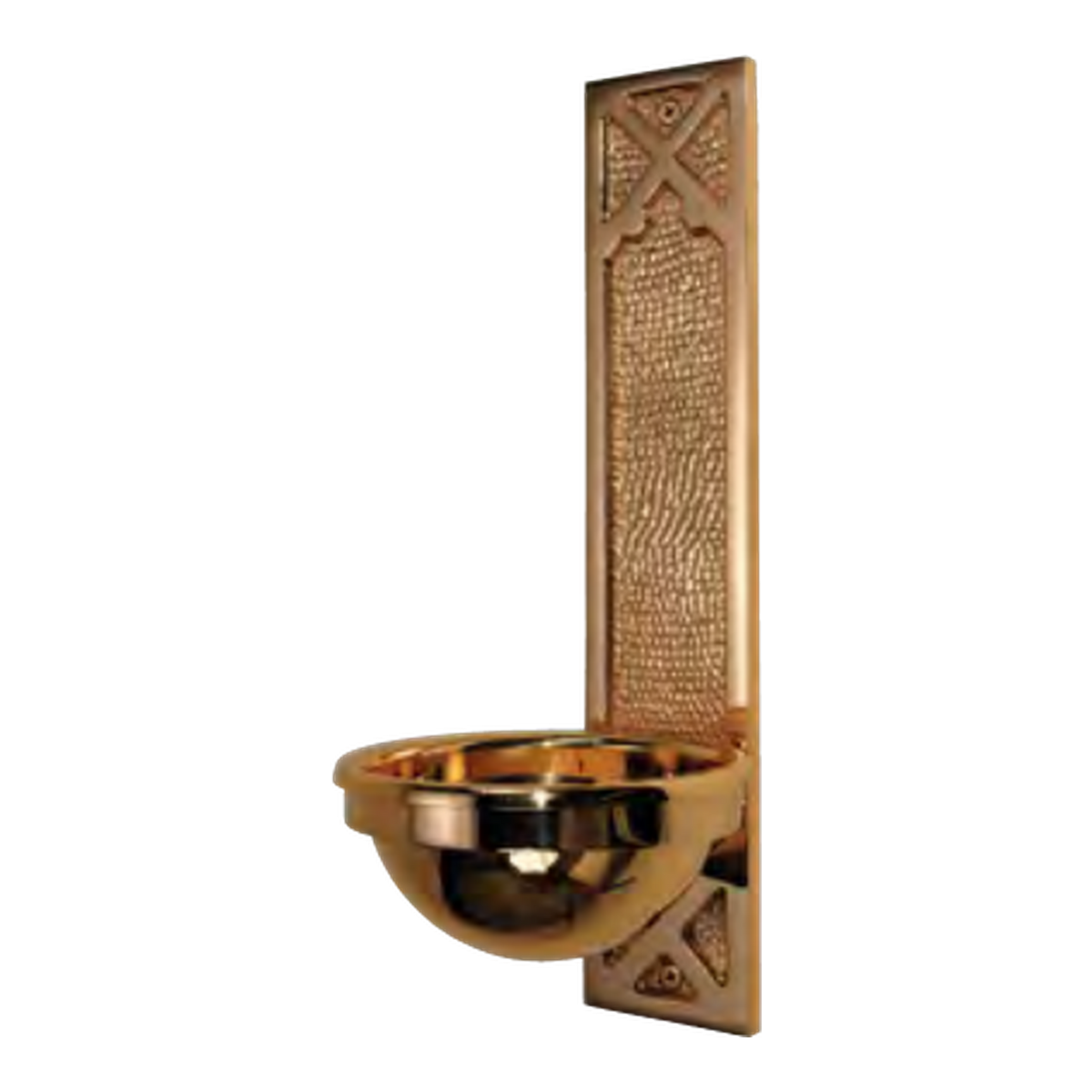 Regal Bronze Holy Water Font | 7245 Series | 72HWF45; original 2027 catalog photograph. Illustrated configuration and finish shown.