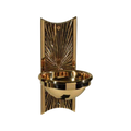 Regal Bronze 75HWF18 wall holy water font, pictured 3-inch bowl (A). Five-inch model not pictured.
