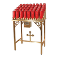 Locking Offering Box | Regal 81OF77 | shown mounted on 81VL77 votive stand, sold separately