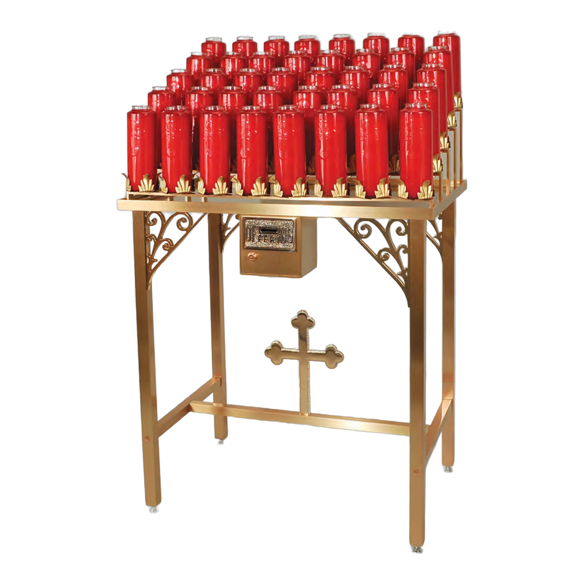 Locking Offering Box | Regal 81OF77 | shown mounted on 81VL77 votive stand, sold separately