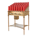 Locking Offering Box | Regal 81OF80 | shown mounted on 81VL80 votive stand, sold separately
