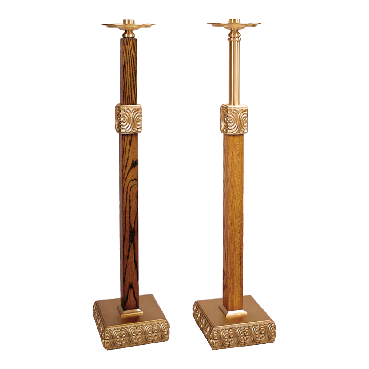 Regal 97FC25 oak-column candlestick configurations, original catalog photograph