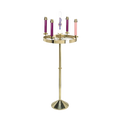 Advent Wreath | Polished Brass Floor Stand | PS545