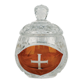 Koley's K118 crystal ablution cup with engraved cross