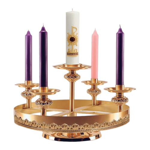 Regal 90AD68 Advent wreath with center Christ candle socket
