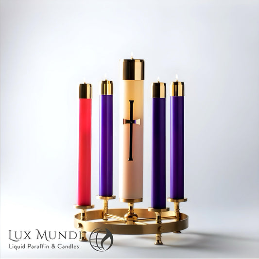 Advent Wreath Candle Shells | Lux Mundi - Ste. Emilion Church Goods