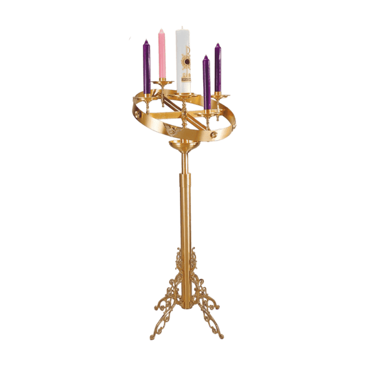 Advent Wreath with Stand | 51FAW15 - Ste. Emilion Church Goods