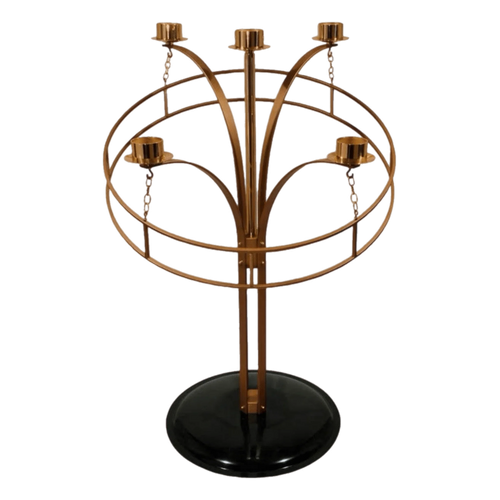 Regal 75FAW35 Advent wreath with stand on a powder-coated steel base