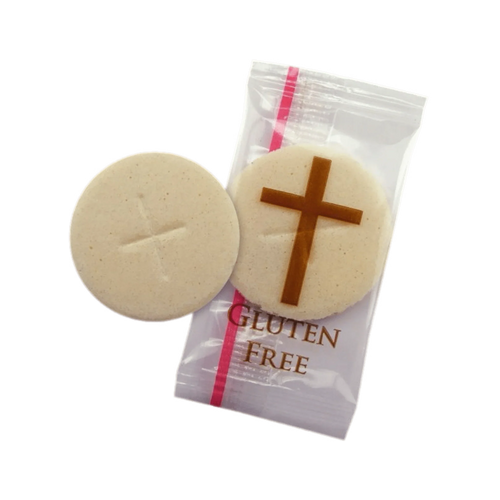 Cavanagh 1-3/8 inch gluten-free communion hosts, individually wrapped