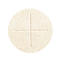 Cavanagh 2-3/4 inch white large priest's host with embossed cross