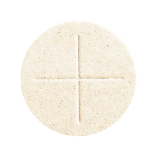 Cavanagh 2-3/4 inch white large priest's host with embossed cross