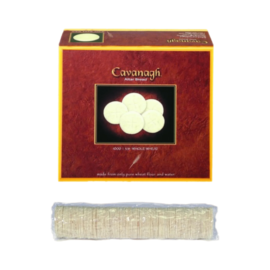 Cavanagh 1-3/8 inch white altar bread in plastic packets