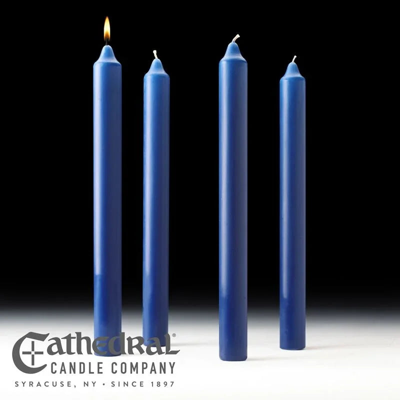 Cathedral Candle Company 51% beeswax Advent candle set for church Advent wreaths, view 6
