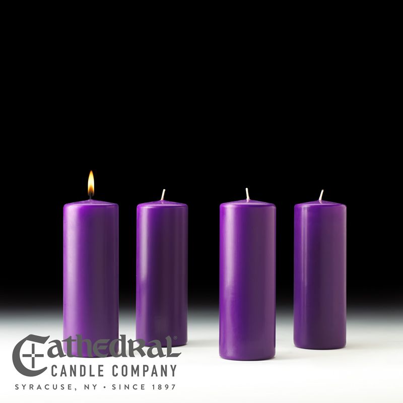 Stearine Pillar Advent Candles