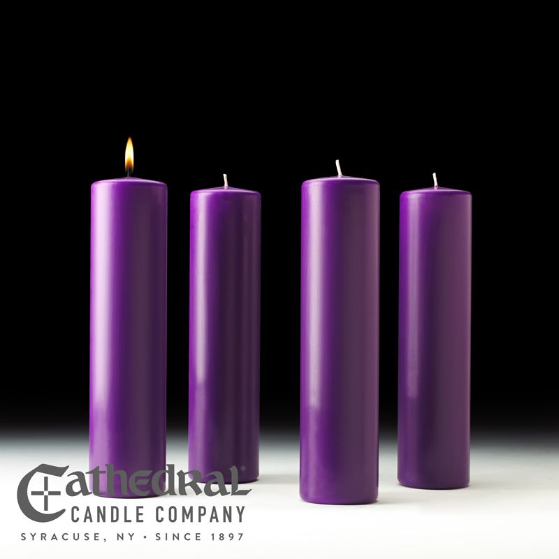 Stearine Pillar Advent Candles