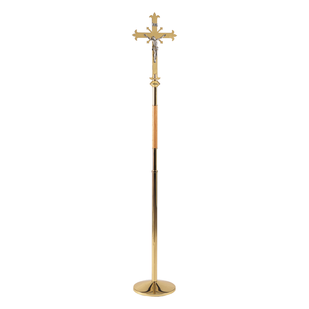 Koley's K1050 fleur-de-lis processional crucifix