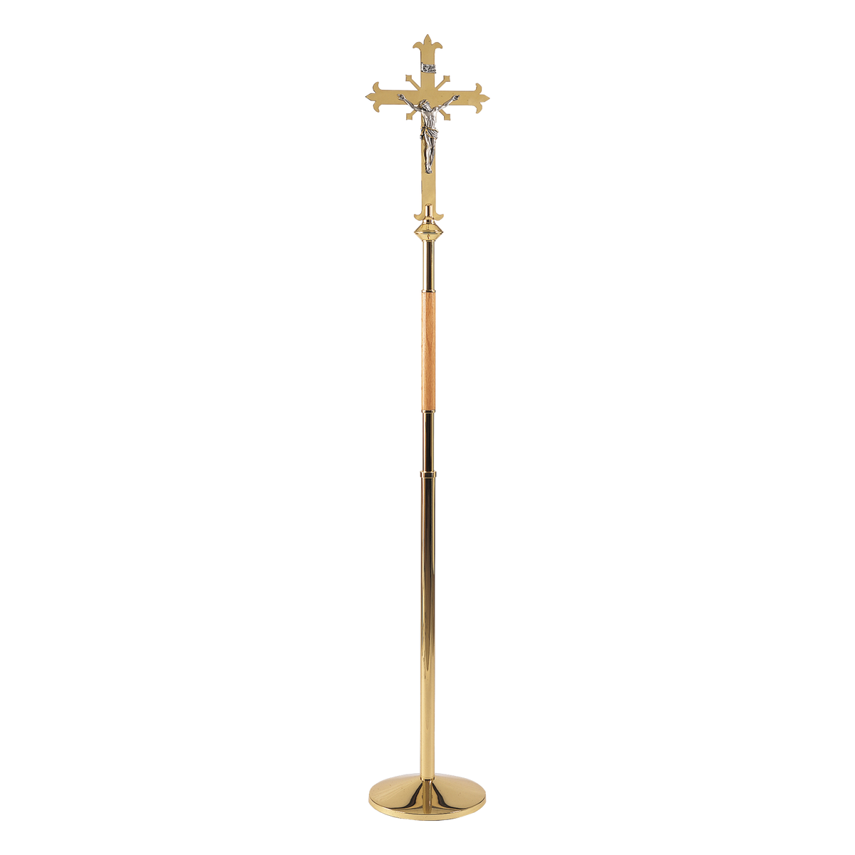 Koley's K1050 fleur-de-lis processional crucifix