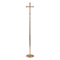 Koley's K1060 two-tone brass processional cross with IHS