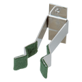 Koley's K11 stainless steel cross and torch wall holder