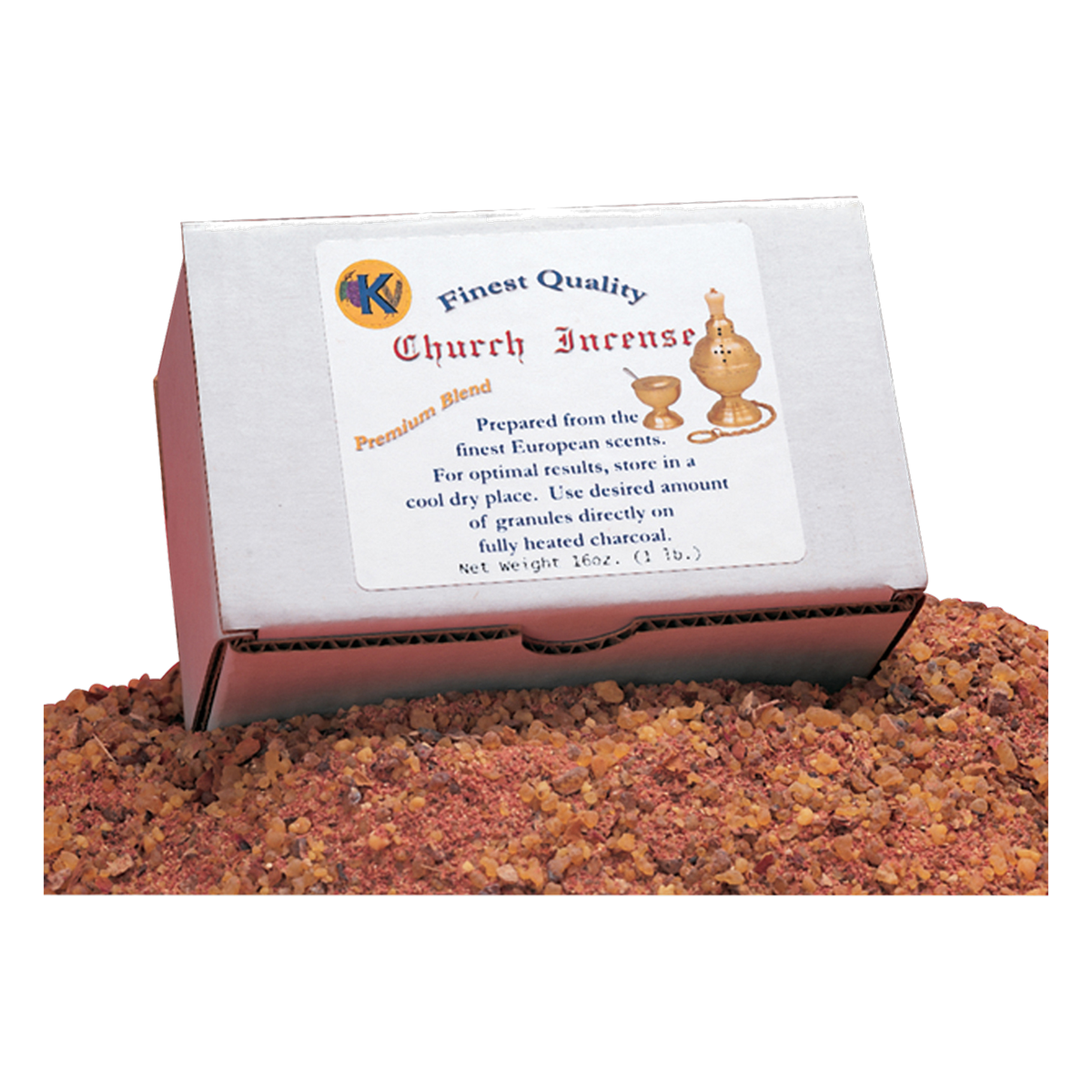 Koley's K1201 church incense in a 1 lb. gift box