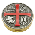 Koley's K125 brass pyx with red enamel cross