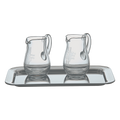 Koley's K1262 engraved crystal cruets