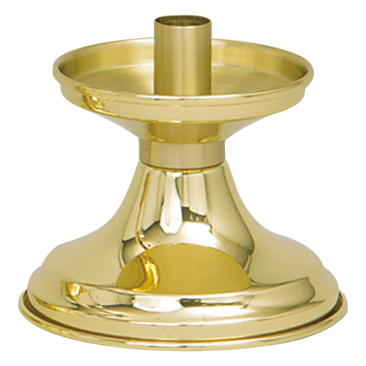 Koley's K147 solid brass candlestick in two-tone finish