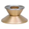 Koley's K15 satin bronze candlestick with stainless steel bobeche