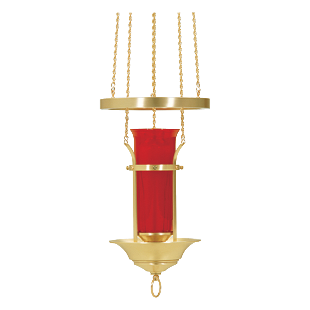 Koley's K153 polished brass sanctuary lamp – alternate view 2 of 2