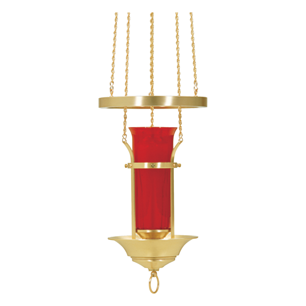 Koley's K153 polished brass sanctuary lamp – alternate view 2 of 2