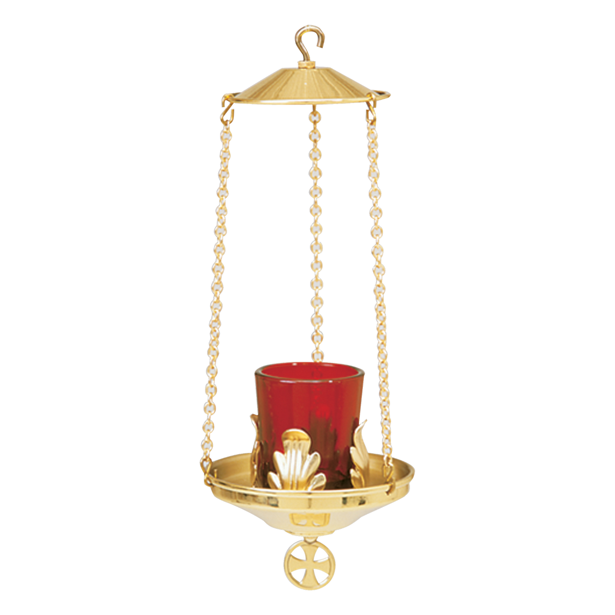 Koley's K163 two-tone brass hanging votive lamp