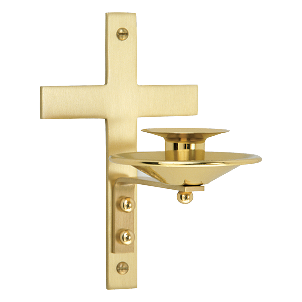 Koley's K183 two-tone brass dedication candle bracket