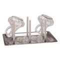 Koley's K26 stainless steel cruet drainer tray