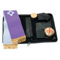 Koley's K3002 viaticum set in leather case