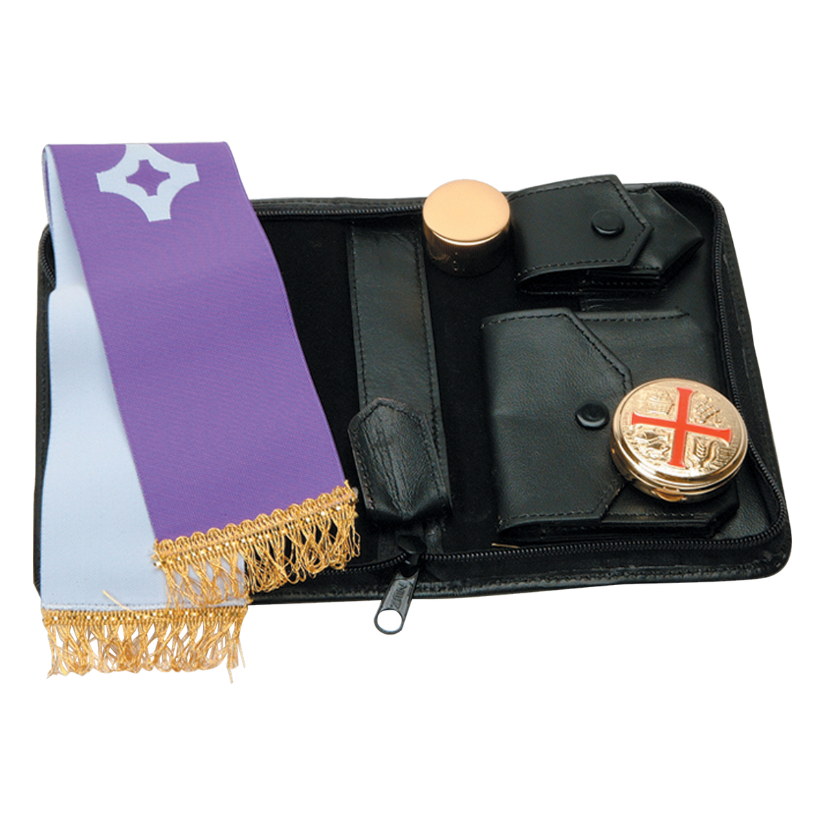 Koley's K3002 viaticum set in leather case