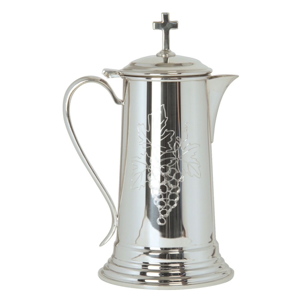Koley's K310 pewter flagon with engraved grape design