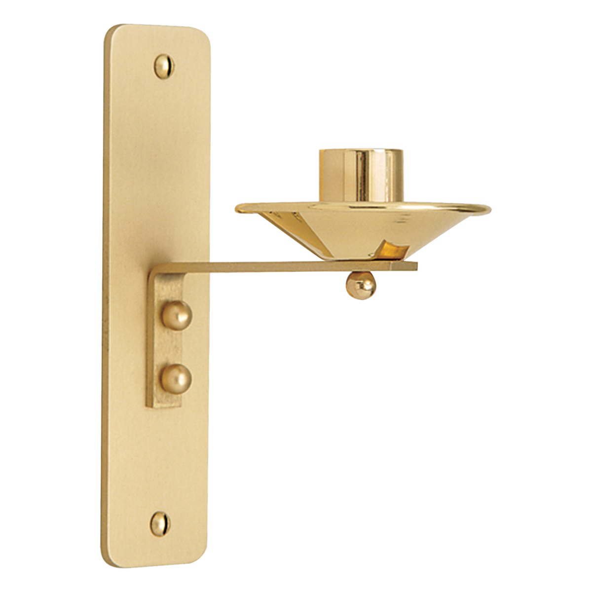 Koley's K339 two-tone brass wall candle holder