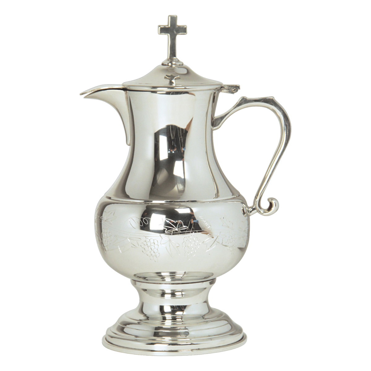 Koley's K367 pewter flagon with engraved grape design