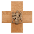 Koley's K378 Stations of the Cross on oak cross plaques