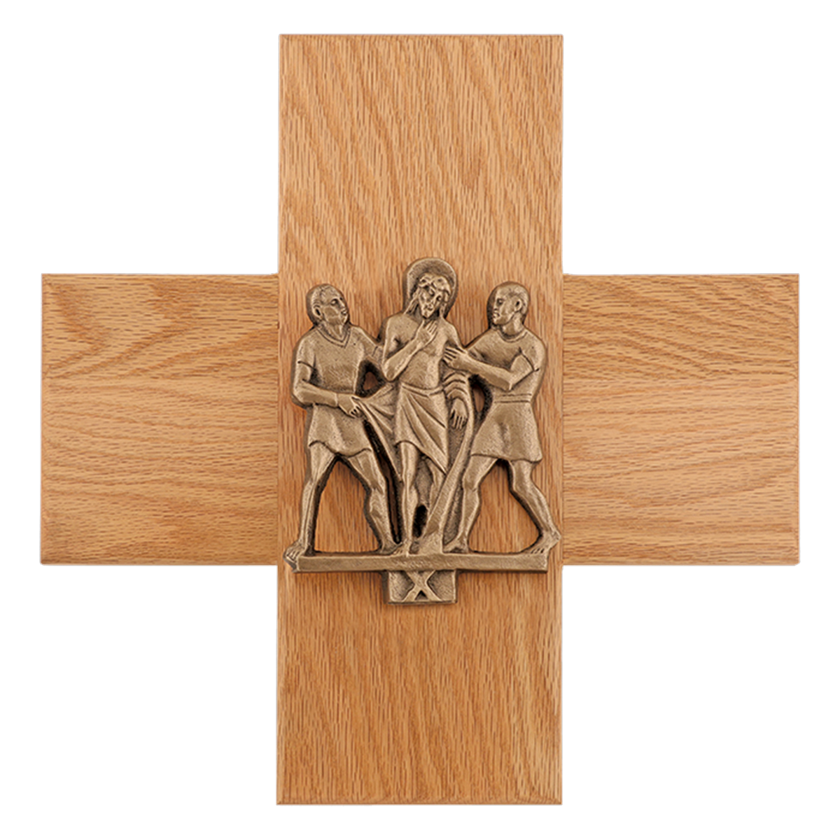Koley's K378 Stations of the Cross on oak cross plaques