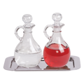 Koley's K381 cruet set with stainless steel tray